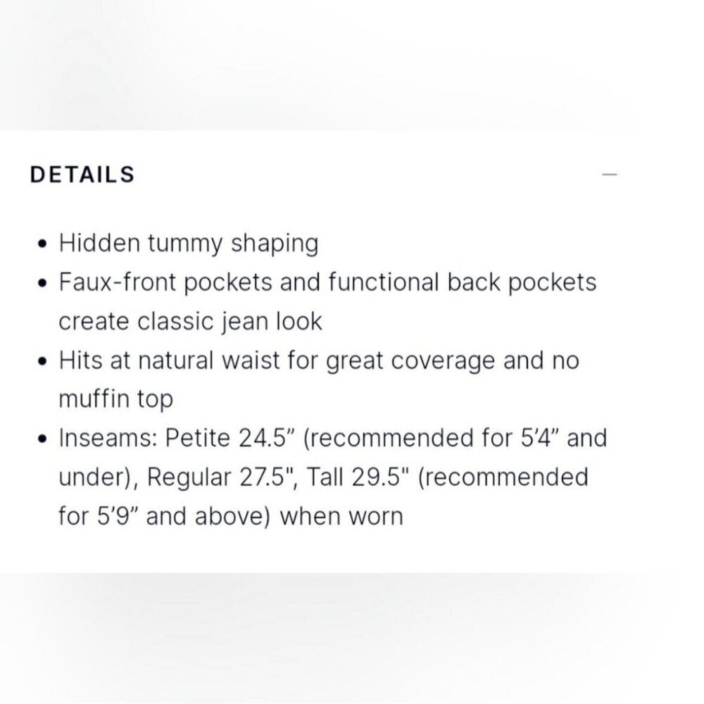 Spanx Jean-ish Ankle Leggings Twilight Rinse Size Medium 20018R Tummy Control - Picture 15 of 16